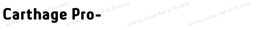Carthage Pro字体转换